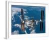 The International Space Station Moves Away from the Space Shuttle Atlantis, June 19, 2007-Stocktrek Images-Framed Photographic Print