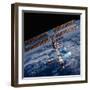 The International Space Station, Photographed by an Astronaut Aboard the Space Shuttle Discovery-null-Framed Photographic Print