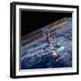 The International Space Station, Photographed by an Astronaut Aboard the Space Shuttle Discovery-null-Framed Photographic Print
