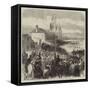 The International University Boat-Race, Return of the Oxford Crew to Putney-null-Framed Stretched Canvas