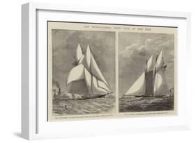The International Yacht Race at New York-null-Framed Giclee Print