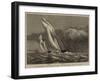 The International Yacht Race, the Corinne and Enchantress Struck by a Squall-null-Framed Giclee Print