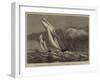 The International Yacht Race, the Corinne and Enchantress Struck by a Squall-null-Framed Giclee Print