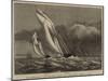 The International Yacht Race, the Corinne and Enchantress Struck by a Squall-null-Mounted Giclee Print