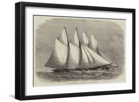 The International Yacht Races, Start Off the East End of the Isle of Wight-null-Framed Giclee Print