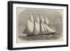 The International Yacht Races, Start Off the East End of the Isle of Wight-null-Framed Giclee Print