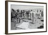 The Interpreter Waved at the Youth, C.1900-Frederic Remington-Framed Giclee Print