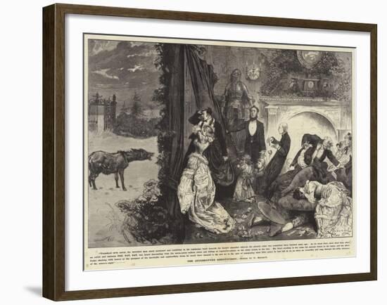 The Interrupted Ghost Story-Frederick Barnard-Framed Giclee Print