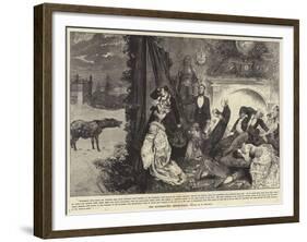 The Interrupted Ghost Story-Frederick Barnard-Framed Giclee Print