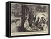 The Interrupted Ghost Story-Frederick Barnard-Framed Stretched Canvas