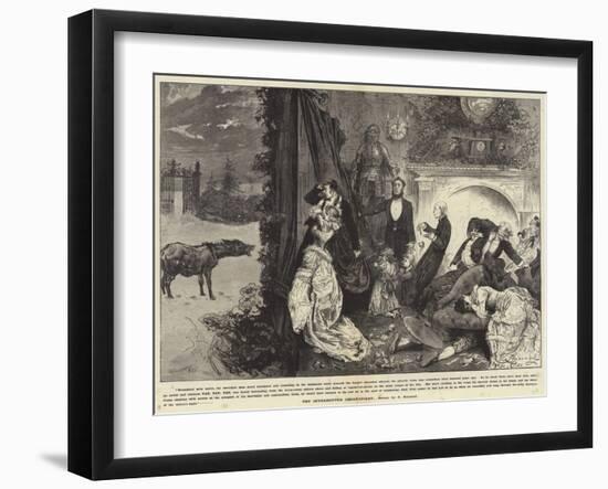 The Interrupted Ghost Story-Frederick Barnard-Framed Giclee Print