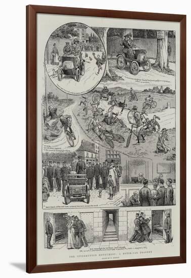 The Interrupted Honeymoon, a Motor-Car Tragedy-William Ralston-Framed Giclee Print