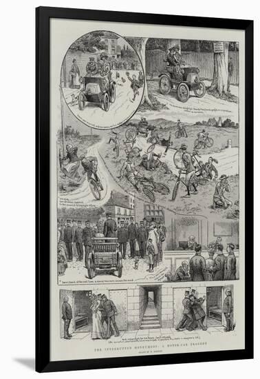 The Interrupted Honeymoon, a Motor-Car Tragedy-William Ralston-Framed Giclee Print