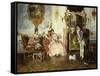 The Interrupted Proposal-Leopold Schmutzler-Framed Stretched Canvas