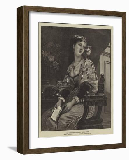 The Interrupted Reading-null-Framed Giclee Print