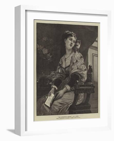 The Interrupted Reading-null-Framed Giclee Print