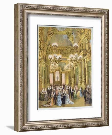 The Interval at the Opera Garnier. c.1875-null-Framed Giclee Print