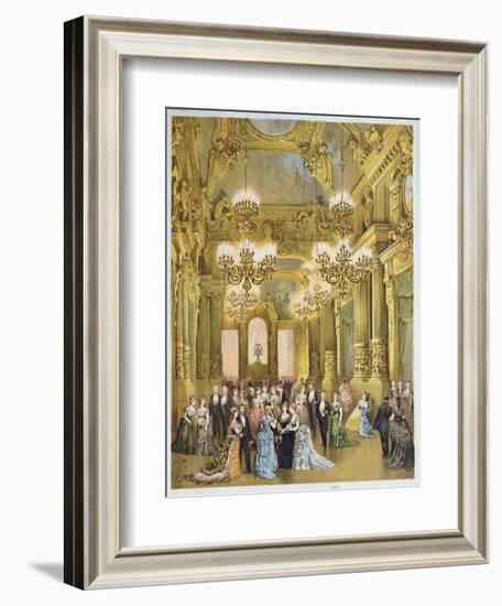 The Interval at the Opera Garnier. c.1875-null-Framed Giclee Print