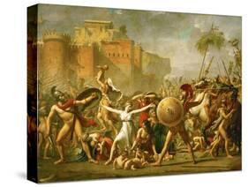 The Intervention of the Sabine Women, 1799-Jacques-Louis David-Stretched Canvas