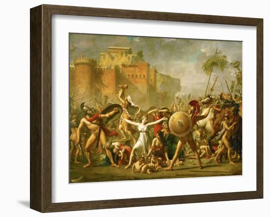 The Intervention of the Sabine Women, 1799-Jacques-Louis David-Framed Giclee Print