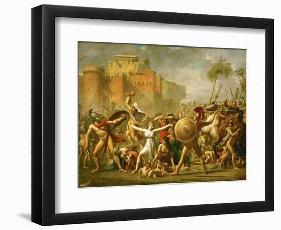 The Intervention of the Sabine Women, 1799-Jacques-Louis David-Framed Giclee Print