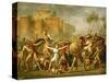 The Intervention of the Sabine Women, 1799-Jacques-Louis David-Stretched Canvas