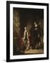 The Interview of Milton with Galileo-Charles Lucy-Framed Giclee Print