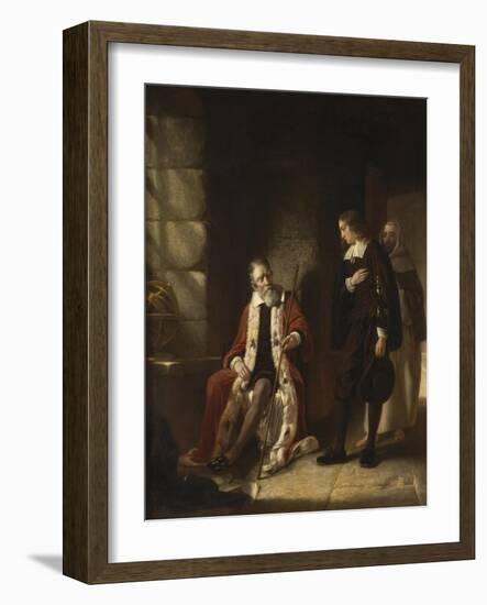 The Interview of Milton with Galileo-Charles Lucy-Framed Giclee Print