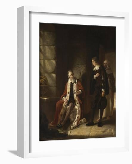 The Interview of Milton with Galileo-Charles Lucy-Framed Giclee Print