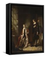 The Interview of Milton with Galileo-Charles Lucy-Framed Stretched Canvas