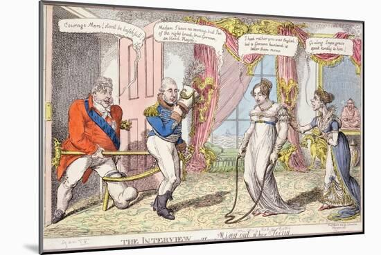 The Interview or Miss Out of Her Teens, 1816-null-Mounted Giclee Print