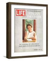 The Intimate Recollections of Stalin's Daughter, September 15, 1967-John Dominis-Framed Photographic Print