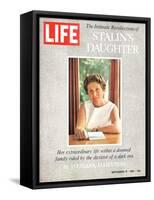 The Intimate Recollections of Stalin's Daughter, September 15, 1967-John Dominis-Framed Stretched Canvas