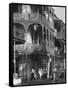 The Intricate Iron Work Balconies of New Orleans' French Quarter-null-Framed Stretched Canvas