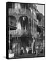 The Intricate Iron Work Balconies of New Orleans' French Quarter-null-Framed Stretched Canvas