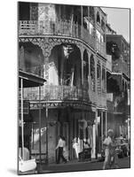 The Intricate Iron Work Balconies of New Orleans' French Quarter-null-Mounted Premium Photographic Print
