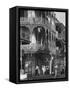 The Intricate Iron Work Balconies of New Orleans' French Quarter-null-Framed Stretched Canvas