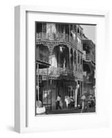 The Intricate Iron Work Balconies of New Orleans' French Quarter-null-Framed Photographic Print