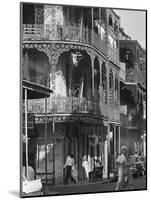 The Intricate Iron Work Balconies of New Orleans' French Quarter-null-Mounted Photographic Print