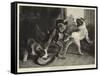 The Intruding Puppies-Edwin Landseer-Framed Stretched Canvas