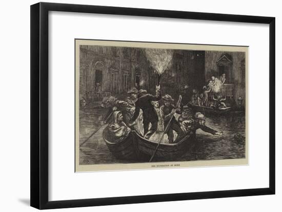 The Inundation at Rome-Hubert von Herkomer-Framed Giclee Print