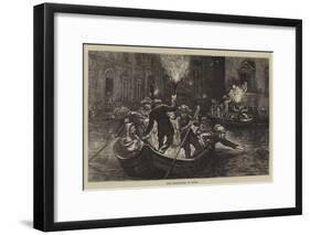 The Inundation at Rome-Hubert von Herkomer-Framed Giclee Print