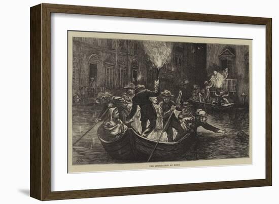 The Inundation at Rome-Hubert von Herkomer-Framed Giclee Print