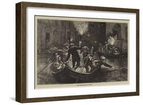 The Inundation at Rome-Hubert von Herkomer-Framed Giclee Print