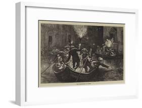 The Inundation at Rome-Hubert von Herkomer-Framed Giclee Print