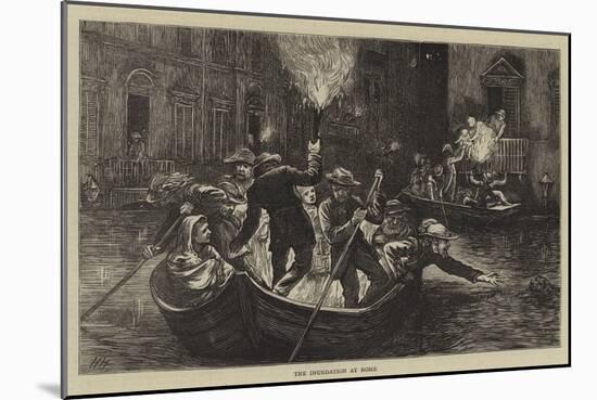 The Inundation at Rome-Hubert von Herkomer-Mounted Giclee Print