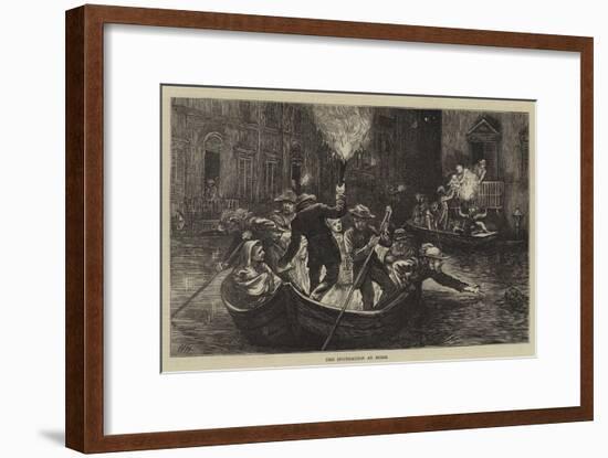 The Inundation at Rome-Hubert von Herkomer-Framed Giclee Print