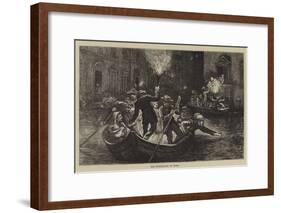 The Inundation at Rome-Hubert von Herkomer-Framed Giclee Print