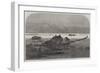 The Inundation in the Fens, Scene from the Drain Bank, Above the Coffer Dam-null-Framed Giclee Print