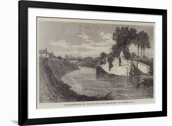 The Inundations in the Fens, the Blown Sluice at the Marshland Drain-Edmund Morison Wimperis-Framed Giclee Print